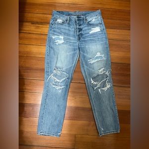 American Eagle Vintage High Rise Ripped Jeans